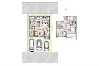 3LDK+リビングステージ