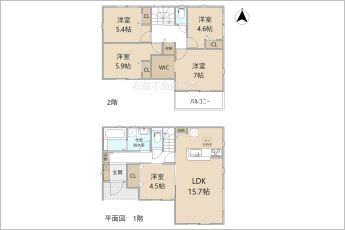 リーブルガーデン豊橋市吉川町第1期　1号棟