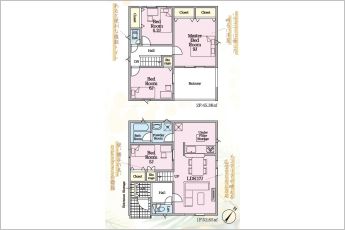 4LDK※図面と現況に相違ある場合には現況優先とします。