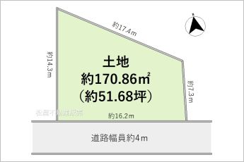 1区画※図面と現況に相違がある場合は現況優先とします
