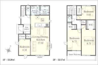 リナージュ新城市町並01期　1号棟