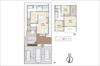 3LDK※図面と現況に相違ある場合には現況優先とします。