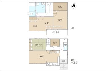 3LDK※図面と現況に相違ある場合には現況優先とします。