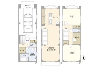 2SLDK※図面と現況に相違ある場合には現況優先とします。