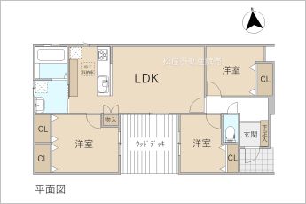 3LDK※図面と現況に相違ある場合には現況優先とします。