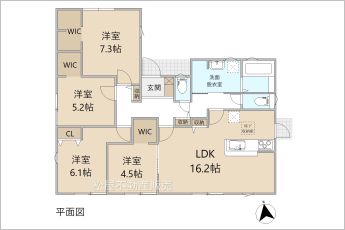 4LDK※図面と現況に相違ある場合には現況優先とします。