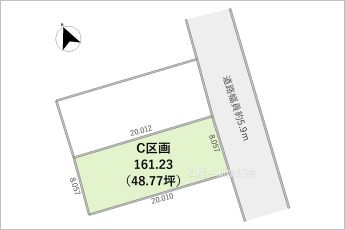 C区画※図面と現況に相違ある場合には現況優先とします。