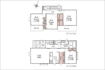 4LDK※図面と現況に相違ある場合には現況優先とします。