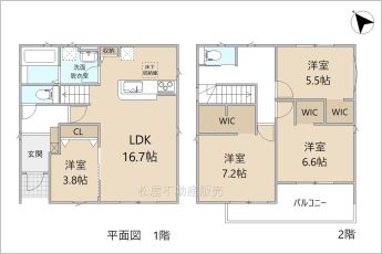 4LDK※図面と現況に相違ある場合には現況優先とします。