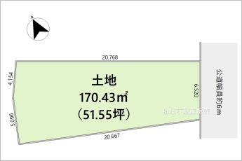 1区画※図面と現況に相違がある場合は現況優先とします