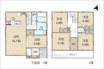 5LDK※図面と現況に相違ある場合には現況優先とします。