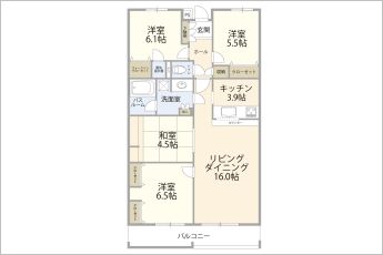 4LDK※図面と現況に相違ある場合には現況優先とします。