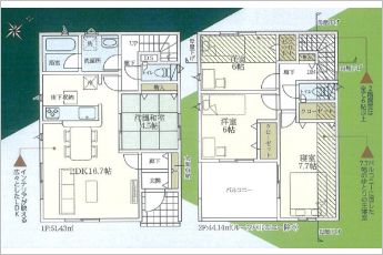 4LDK※図面と現況に相違ある場合には現況優先とします。