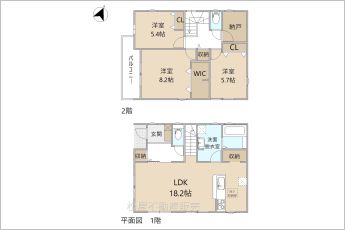リーブルガーデン新城市屋敷第2期　1号棟