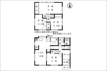 4LDK※図面と現況に相違ある場合には現況優先とします。
