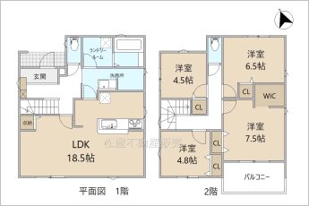4LDK※図面と現況に相違ある場合には現況優先とします。
