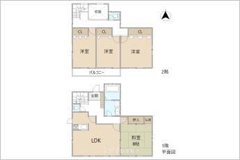 4LDK※図面と現況に相違ある場合には現況優先とします。