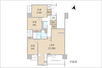 3LDK※図面と現況に相違ある場合には現況優先とします。