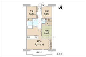 3LDK※図面と現況に相違ある場合には現況優先とします。