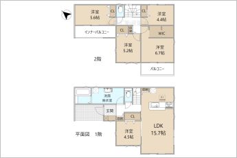 リーブルガーデン豊橋市岩屋町第1期　1号棟