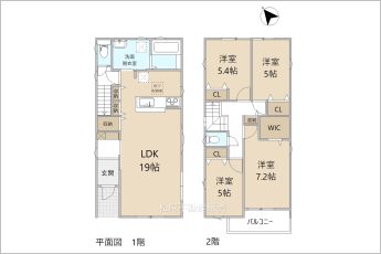 4LDK※図面と現況に相違ある場合には現況優先とします。