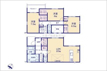 3LDK※図面と現況に相違ある場合には現況優先とします。