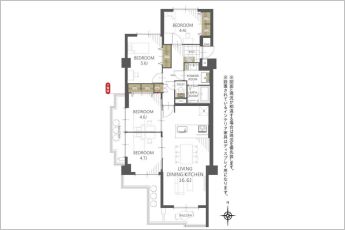 ロイヤル梅園ガーデンB棟
