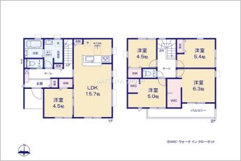 5LDK※図面と現況に相違ある場合には現況優先とします。
