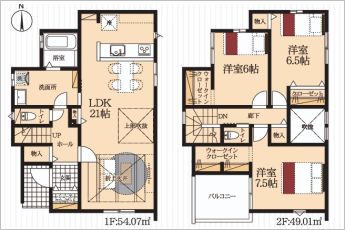 3LDK※図面と現況に相違ある場合には現況優先とします。