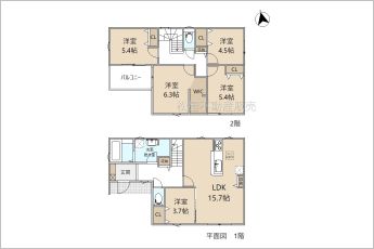 リーブルガーデン新城市石田第1期　1号棟