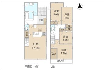 リーブルガーデン豊橋市曙町松並第1期　2号棟
