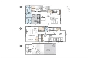 3LDK+屋上バルコニー