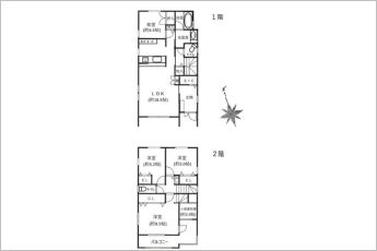 4LDK＋小屋裏収納2帖