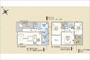 3LDK+ランドリールーム付