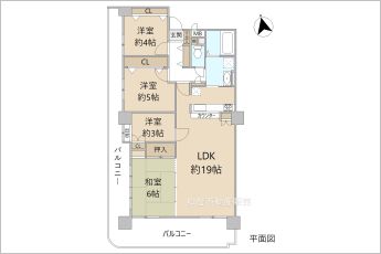 4LDK※図面と現況に相違がある場合は現況優先とします