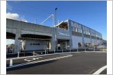 名鉄三河線三河八橋駅（500m）名鉄三河線三河八橋駅の東側からの全景です