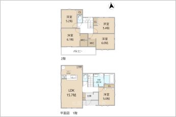 リーブルガーデン磐田福田中島15期　1号棟