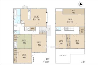 6LDK※図面と現況に相違がある場合は現況優先とします