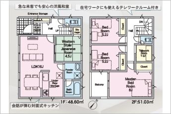 4SLDK※図面と現況に相違ある場合には現況優先とします。