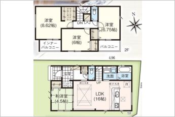 4LDK＋ファミリークローゼット※図面と現況に相違ある場合には現況優先とします。