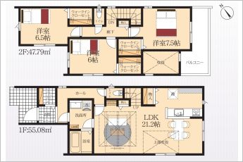 3LDK※図面と現況に相違ある場合には現況優先とします。