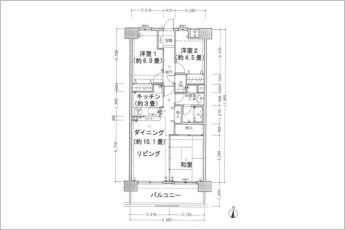 3LDK※図面と現況に相違ある場合には現況優先とします。