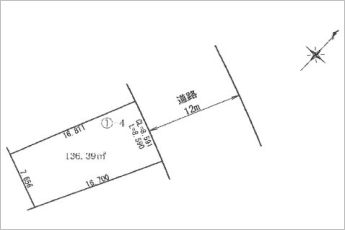 【1-4画地】※図面と現況に相違ある場合には現況優先とします。