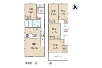 5LDK※図面と現況に相違ある場合には現況優先とします。