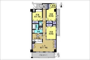 3LDK＋書斎