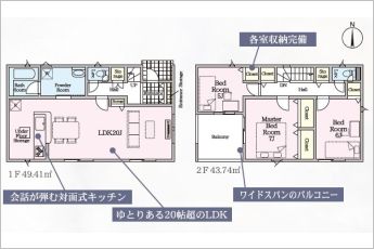 3LDK※図面と現況に相違ある場合には現況優先とします。