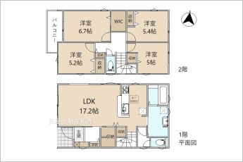 4SLDK※図面と現況に相違ある場合には現況優先とします。