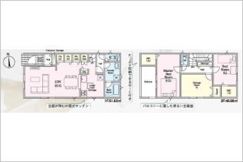 2SLDK※図面と現況に相違ある場合には現況優先とします。