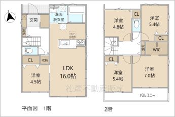 5LDK※図面と現況に相違ある場合には現況優先とします。