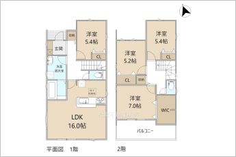 リーブルガーデン知立市来迎寺町第2　1号棟
